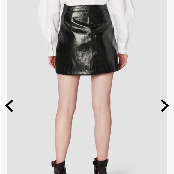 derek lam 10 crosby Patent Leather Wrap Mini Skirt - Picture 2 of 4